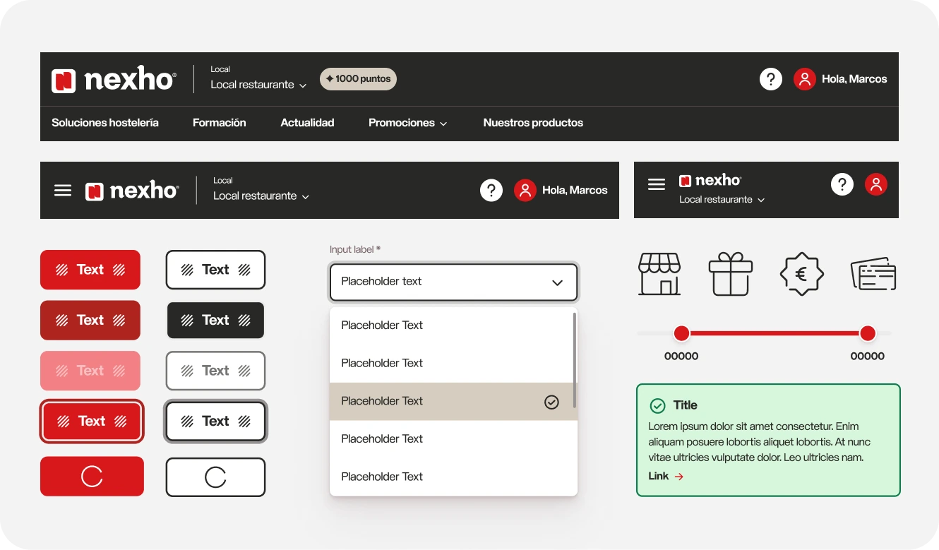 Nexho design system